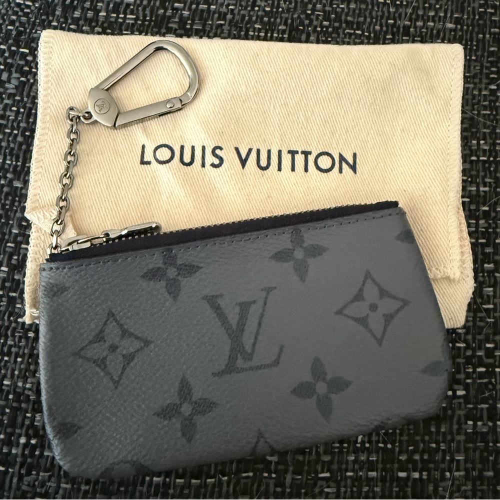 Louis Vuitton two-toned Grey Key Pouch